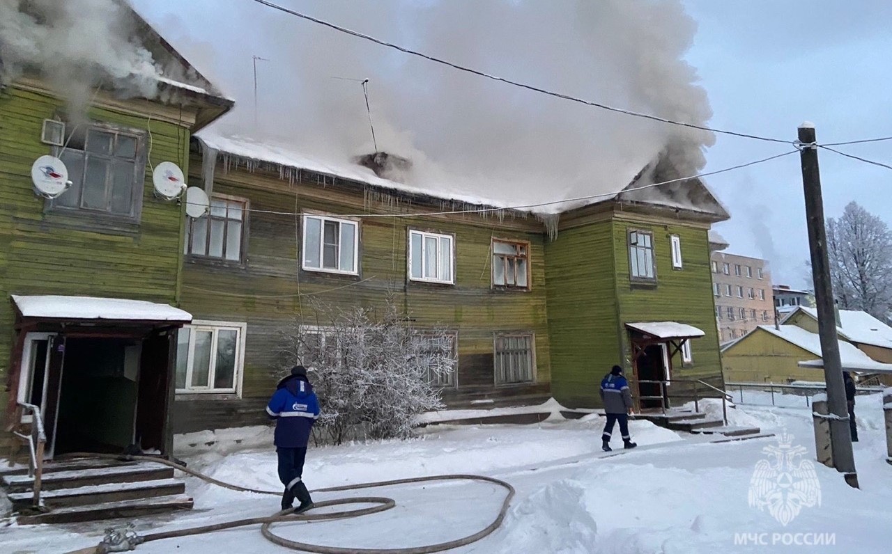 Женщину спасли при пожаре в Великоустюгском округе